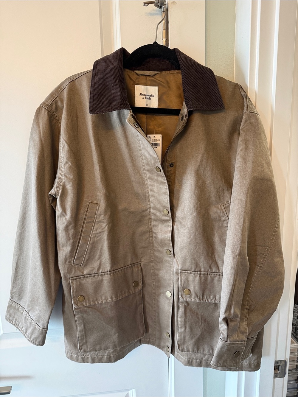 Abercrombie waxed cotton barn jacket